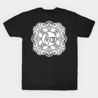 The letter "U" of American Sign Language - Gift T-Shirt